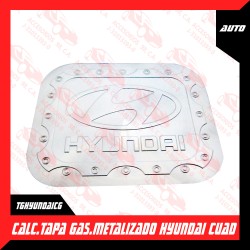 CALCOMANIA TAPA GASOLINA METALIZADO HYUNDAI CUADRADO