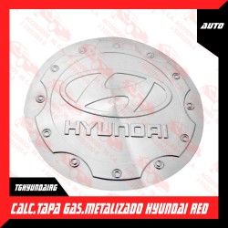 CALCOMANIA TAPA GASOLINA METALIZADO HYUNDAI REDONDO