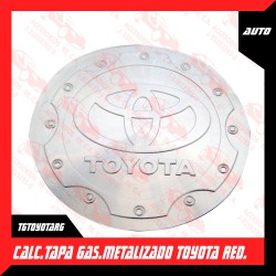 CALCOMANIA TAPA GASOLINA METALIZADO TOYOTA REDONDO