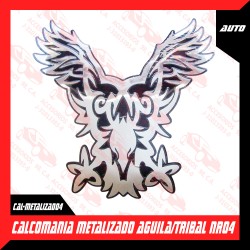 CALCOMANIA METALIZADO AGUILA/TRIBAL NRO4