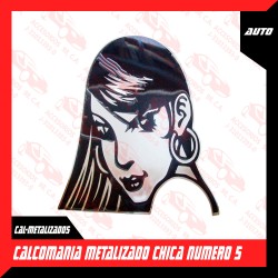 CALCOMANIA METALIZADO CHICA NUMERO 5