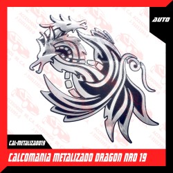CALCOMANIA METALIZADO DRAGON NRO 19