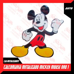 CALCOMANIA METALIZADO MICKEY MOUSE NRO 1